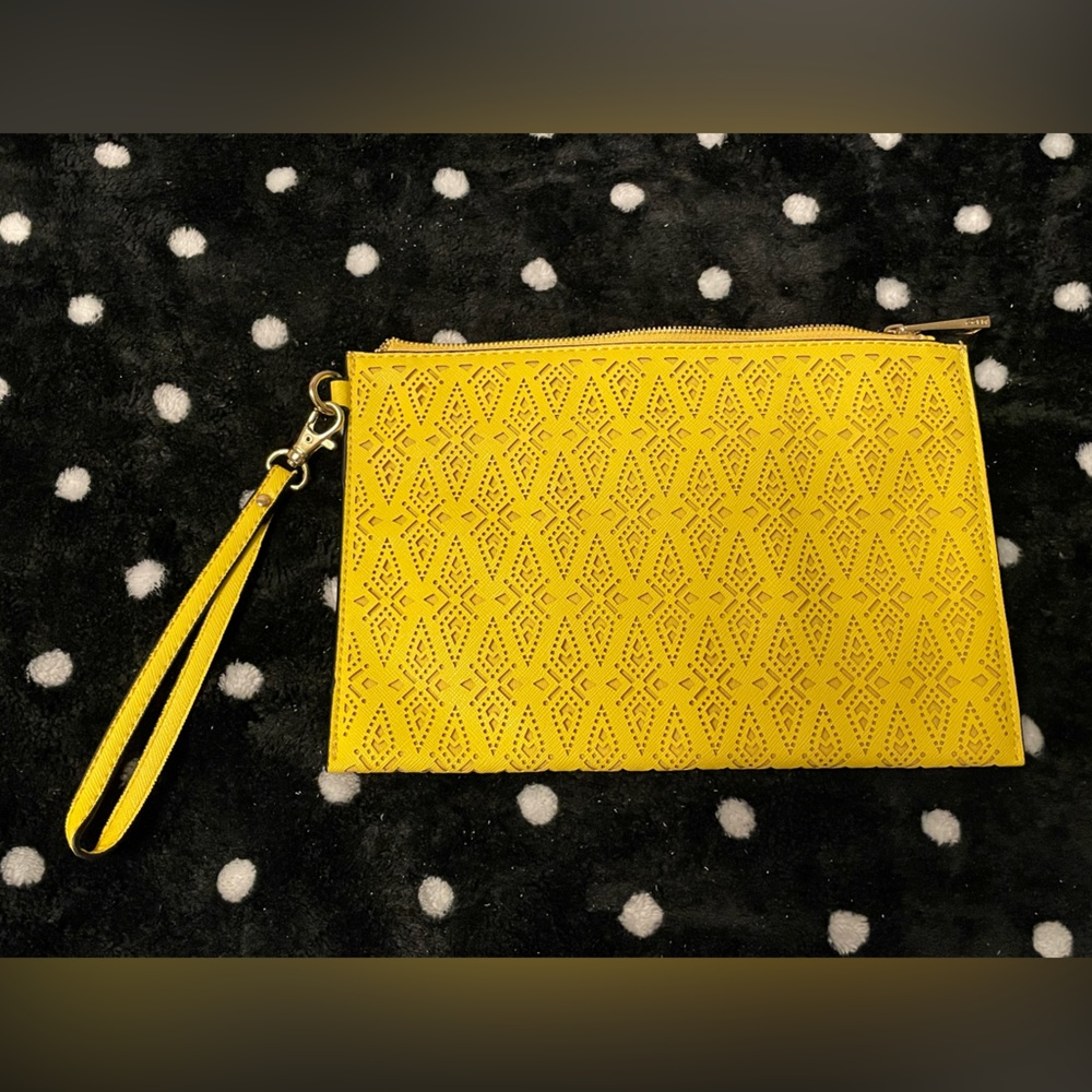 Aldo Yellow Clutch